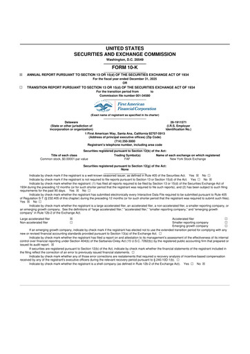 Miniature First American Financial Corporation 10-K Rapport annuel 2025