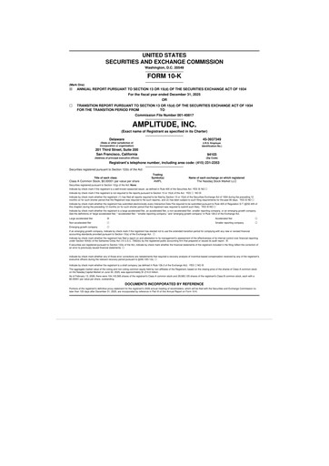 Thumbnail Amplitude 10-K Annual Report 2025