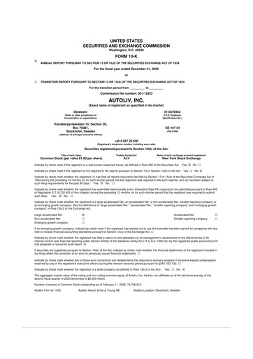 Thumbnail Autoliv 10-K Annual Report 2025