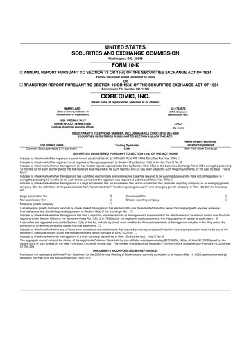 Thumbnail CoreCivic 10-K Annual Report 2025