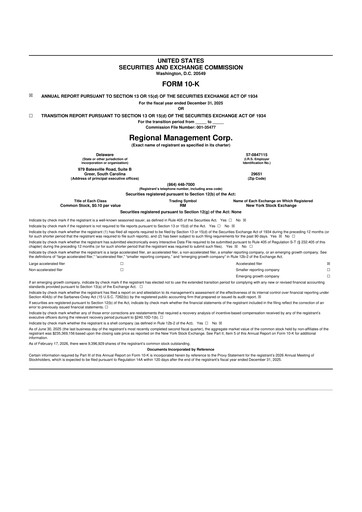 Thumbnail Regional Management Corp.
 10-K Annual Report 2025
