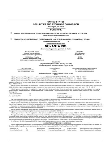 Miniature Novanta 10-K Rapport annuel 2025