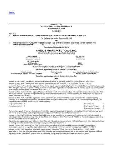 Thumbnail Apellis Pharmaceuticals 10-K Annual Report 2025