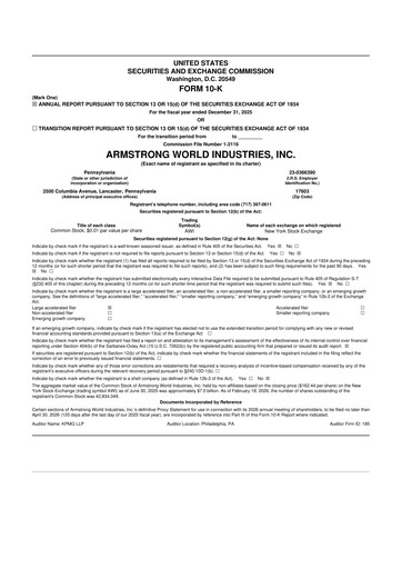 Thumbnail Armstrong World Industries
 10-K Annual Report 2025