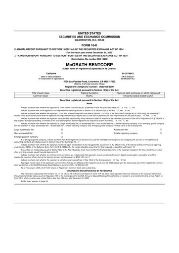 Thumbnail McGrath RentCorp
 10-K Annual Report 2025