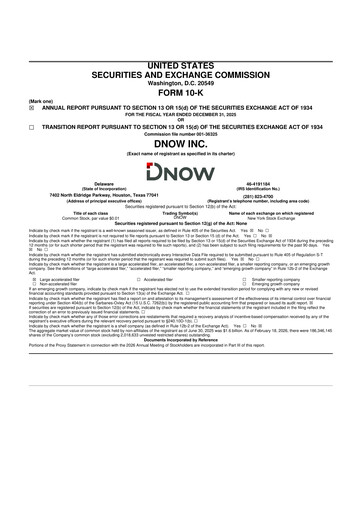 Thumbnail DNOW Inc. 10-K Annual Report 2025