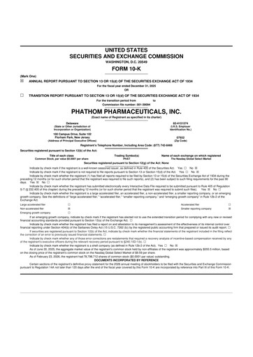 Thumbnail Phathom Pharmaceuticals
 10-K Annual Report 2025