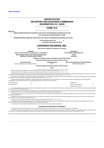 Thumbnail Lantheus Holdings 10-K Annual Report 2025