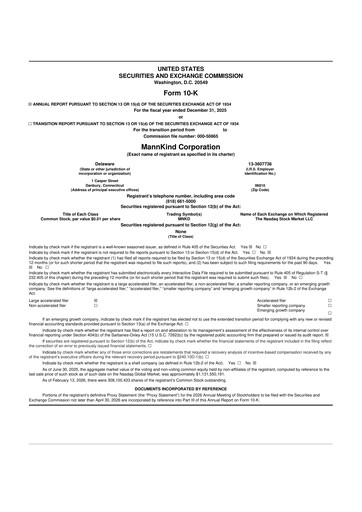 Thumbnail MannKind Corp 10-K Annual Report 2025