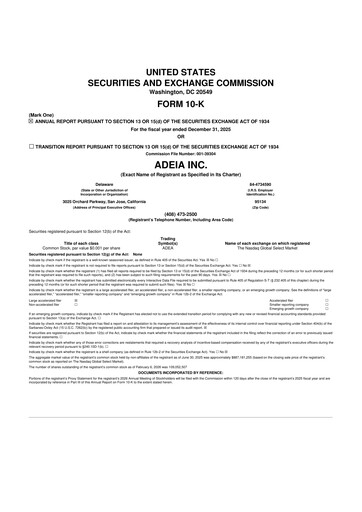 Thumbnail Adeia 10-K Annual Report 2025