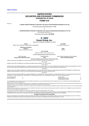 Thumbnail Exzeo Group 10-K Annual Report 2025