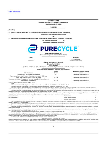 Thumbnail PureCycle Technologies 10-K Annual Report 2025