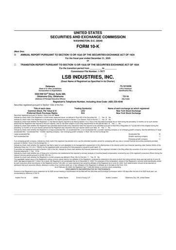 Thumbnail LSB Industries 10-K Annual Report 2025