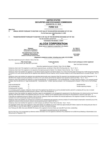 Thumbnail Alcoa 10-K Annual Report 2025