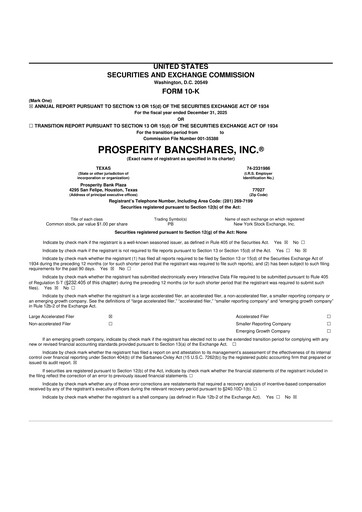 Thumbnail Prosperity Bancshares
 10-K Annual Report 2025