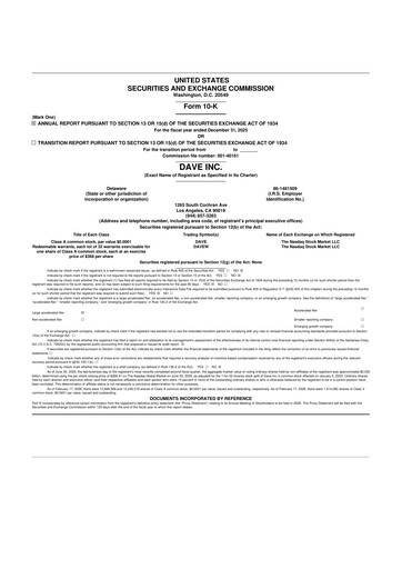 Thumbnail Dave Inc. 10-K Annual Report 2025