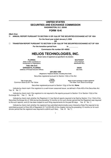 Thumbnail Helios Technologies 10-K Annual Report 2026
