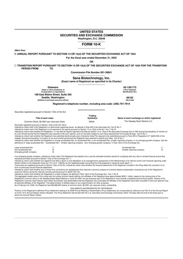 Thumbnail Sana Biotechnology 10-K Annual Report 2025