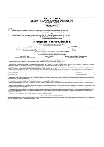 Thumbnail Metagenomi 10-K Annual Report 2025