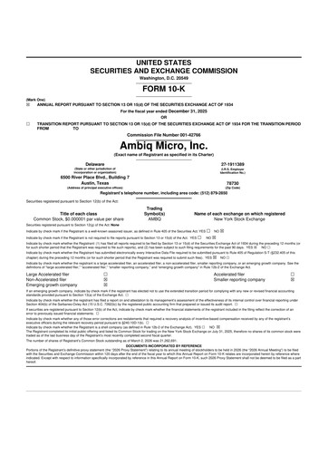 Thumbnail Ambiq Micro 10-K Annual Report 2025