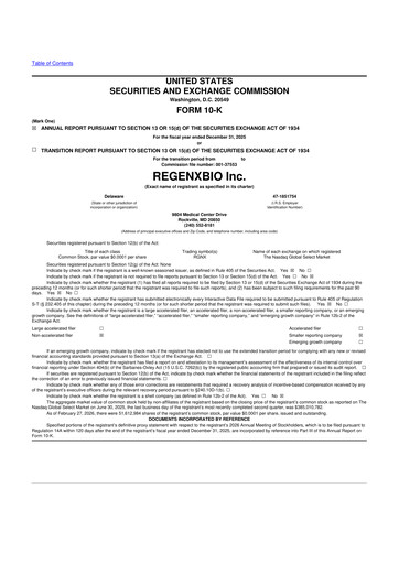Thumbnail REGENXBIO 10-K Annual Report 2025