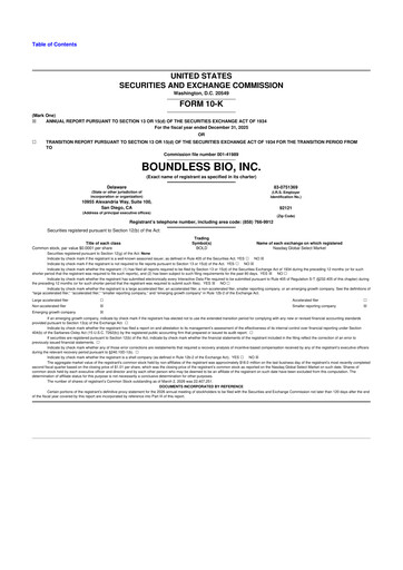 Thumbnail Boundless Bio 10-K Annual Report 2025