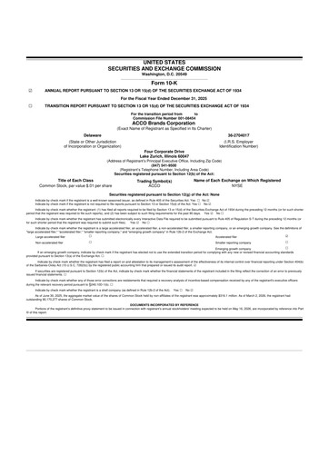 Thumbnail Acco Brands 10-K Annual Report 2025