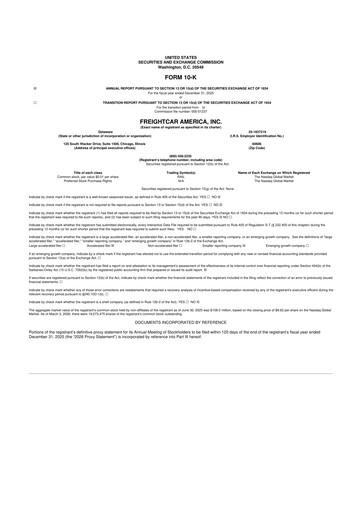 Thumbnail FreightCar America
 10-K Annual Report 2025