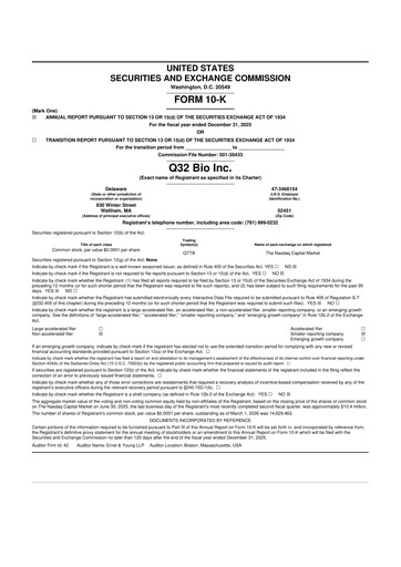 Thumbnail Q32 Bio 10-K Annual Report 2025