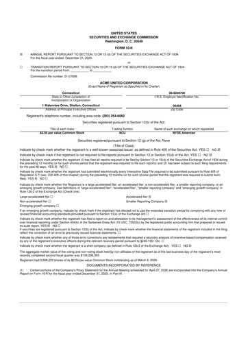 Thumbnail Acme United 10-K Annual Report 2025