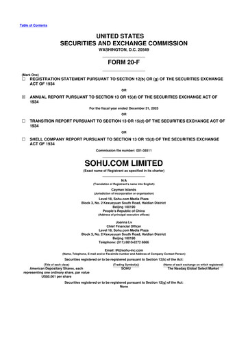Thumbnail Sohu.com 20-F Annual Report 2025