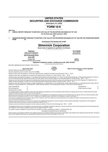 Thumbnail Shimmick 10-K Annual Report 2025