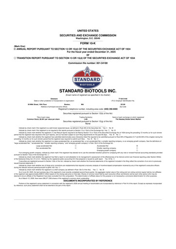 Thumbnail Standard BioTools 10-K Annual Report 2025