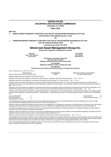 Thumbnail Silvercrest Asset Management Group 10-K Annual Report 2025