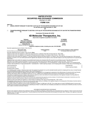 Thumbnail 4D Molecular Therapeutics 10-K Annual Report 2025