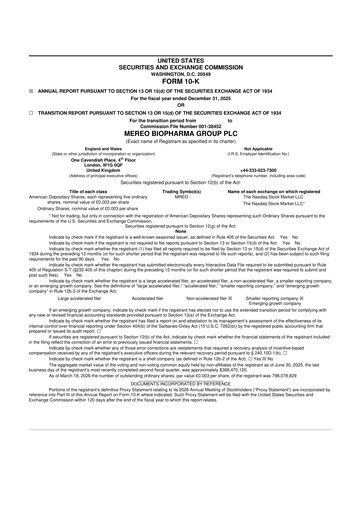 Thumbnail Mereo BioPharma Group 10-K Annual Report 2025