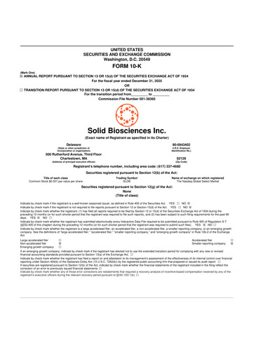 Thumbnail Solid Biosciences
 10-K Annual Report 2025