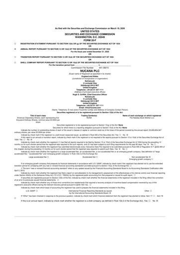 Thumbnail NuCana
 20-F Annual Report 2025