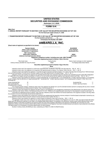 Thumbnail Ambarella 10-K Annual Report 2026
