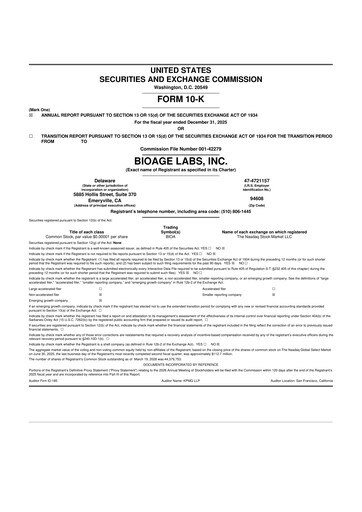 Vorschaubild BioAge Labs 10-K Jahresbericht 2025