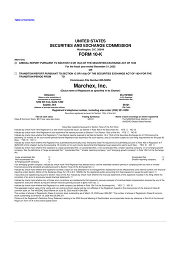 Vorschaubild Marchex 10-K Jahresbericht 2025