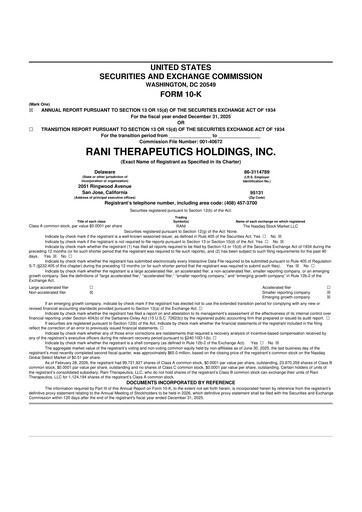 Thumbnail Rani Therapeutics 10-K Annual Report 2025