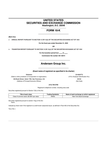 Thumbnail Andersen Group 10-K Annual Report 2025