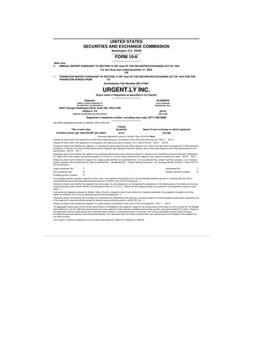 Thumbnail Urgent.ly Inc. 10-K Annual Report 2025