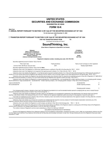 Thumbnail SoundThinking 
 (ShotSpotter) 10-K Annual Report 2025