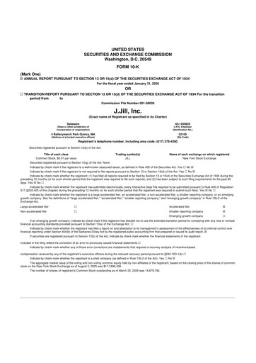 Thumbnail J.Jill
 10-K Annual Report 2025