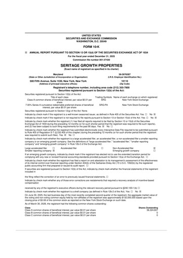 Thumbnail Seritage Growth Properties
 10-K Annual Report 2025