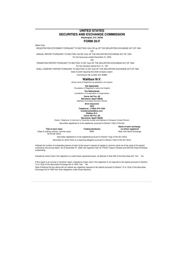 Thumbnail Wallbox 20-F Annual Report 