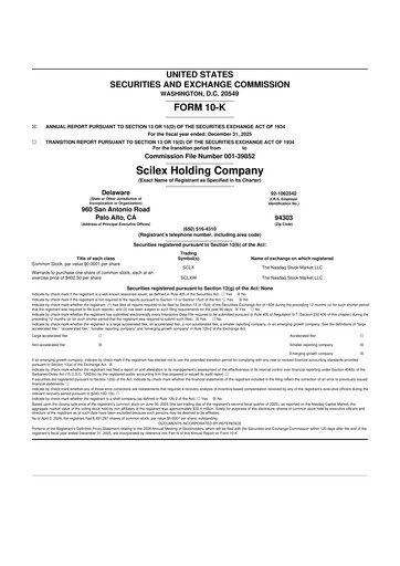 Thumbnail Scilex Holding 10-K Annual Report 