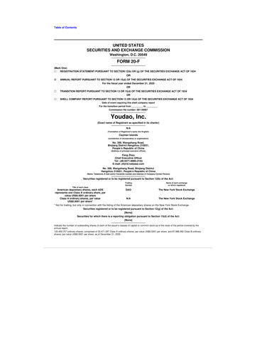 Thumbnail Youdao
 20-F Annual Report 